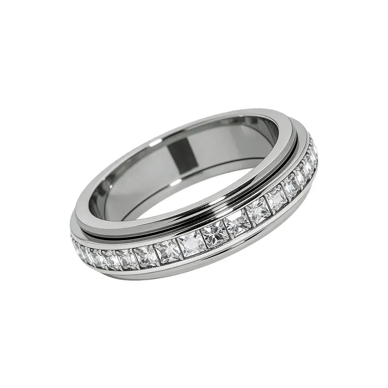 Crystal Spinner Ring