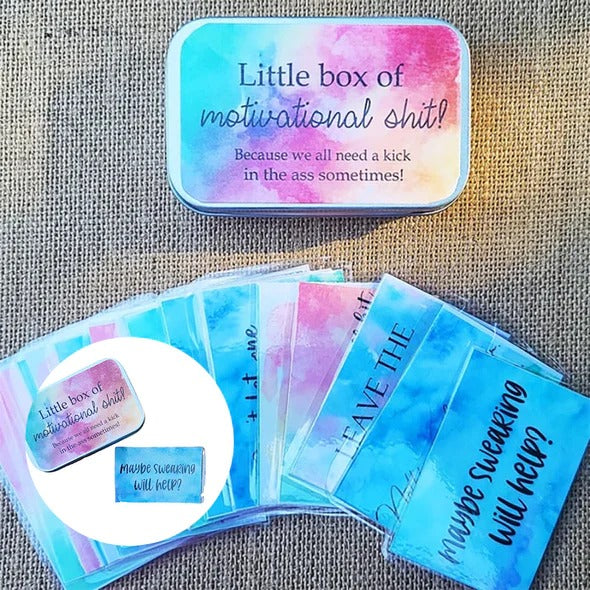 Funny Motivation Cards Gift ✡️(1 Set of 20 Sheets)