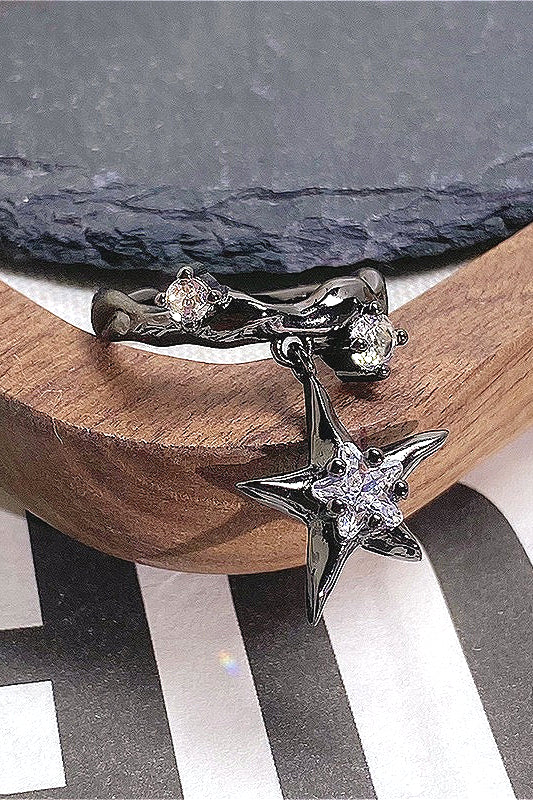 Vintage Gothic Flower Serpent Layered Ring