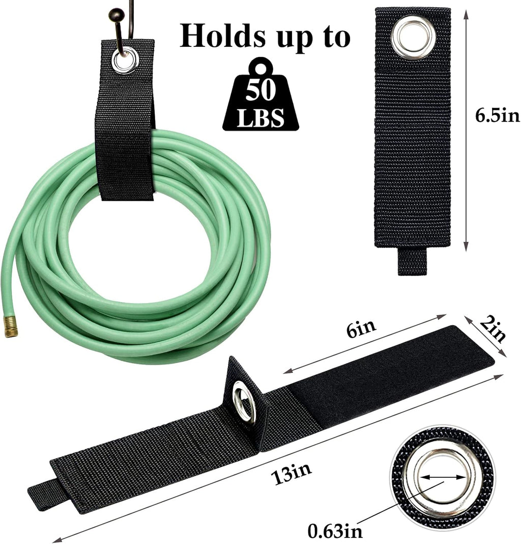 Heavy-Duty 12-Pack Extension Cord Organizer Straps – Adjustable Hook & Loop Cable Storage for Garage, RV, Workshop, Garden Hoses & Tools (Tangle-Free Space Saver, Indoor & Outdoor Use)