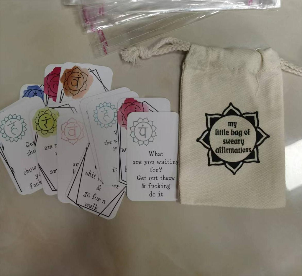 🎅Funny Affirmation Card Gift With Storage Pouch🎁