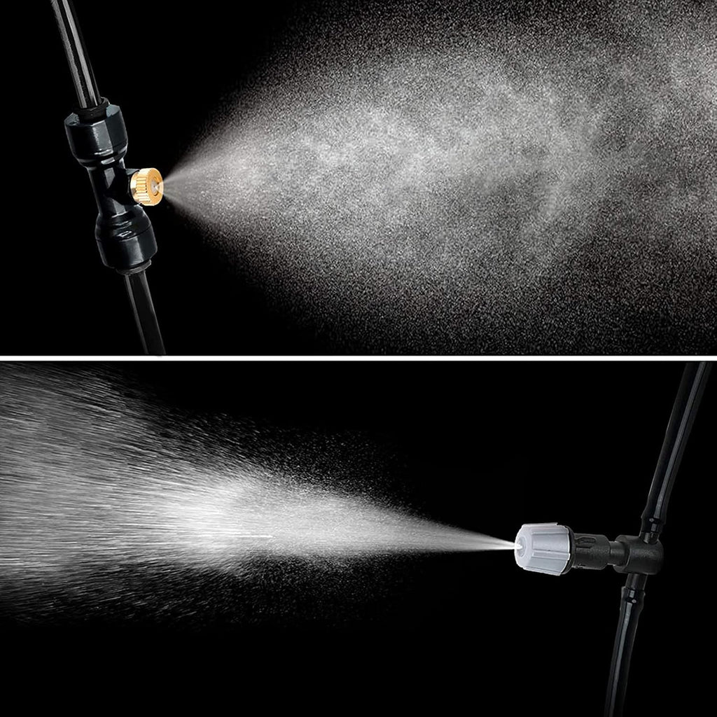🌿 Outdoor Mist Cooling System – 360° Backyard & Garden Spray Zone Maker