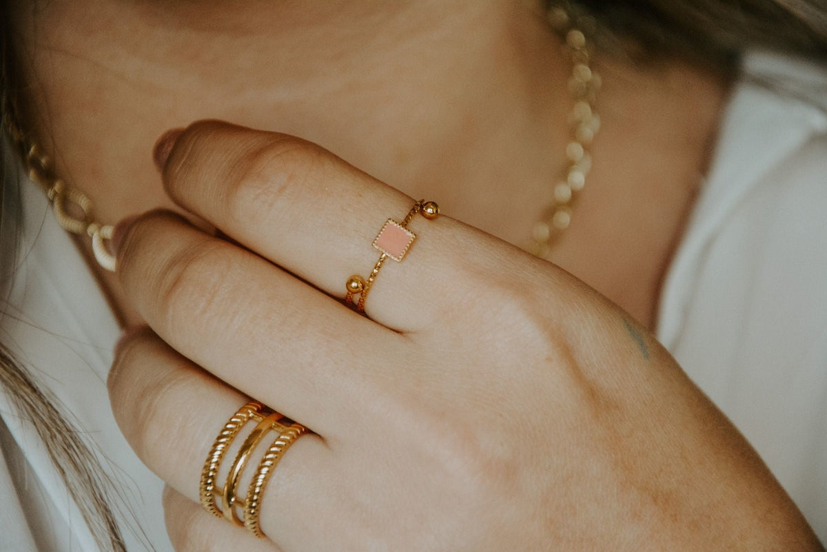 Lina - Ring - Stainless Steel - Adjustable