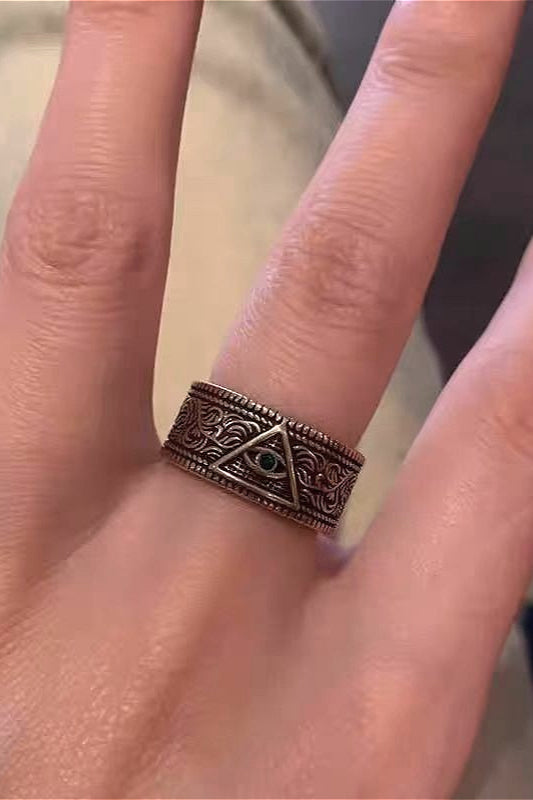 Retro Niche Court Style Stackable Ring