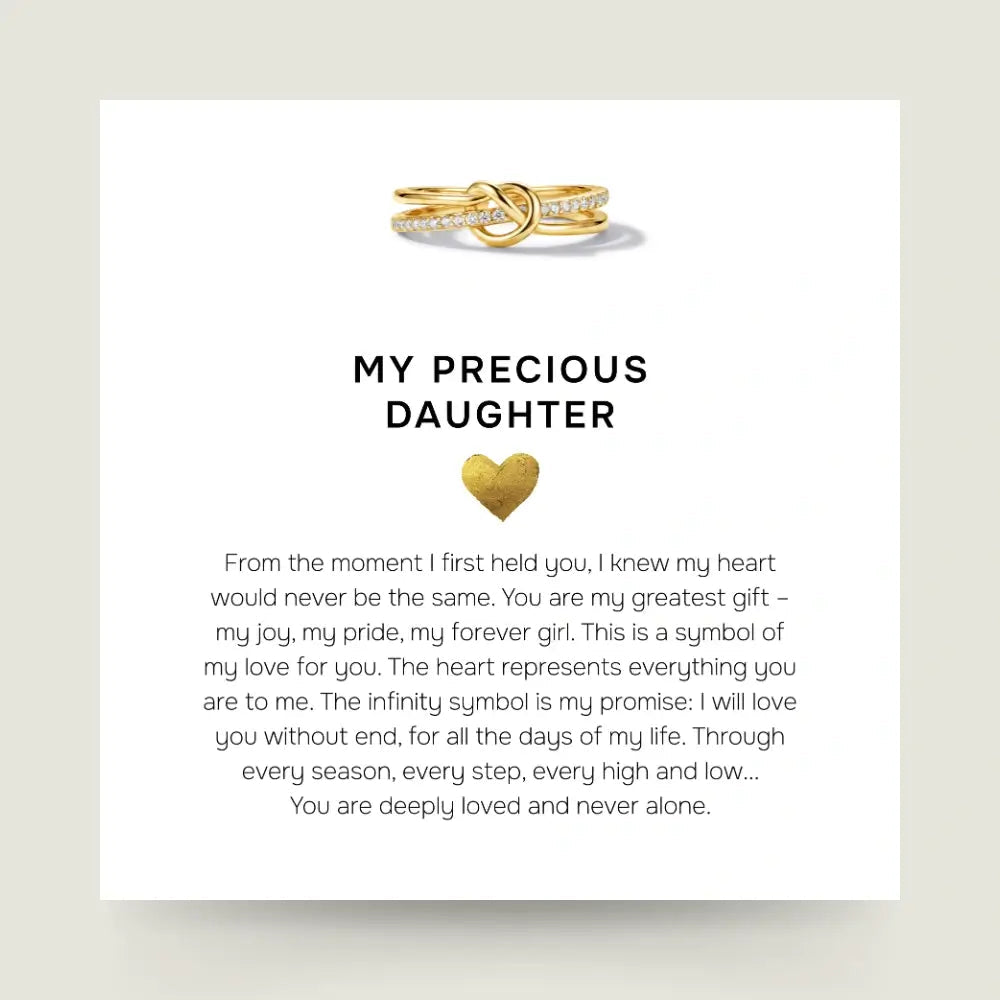 Mother & Daughter - Gold Linked Forever Ring