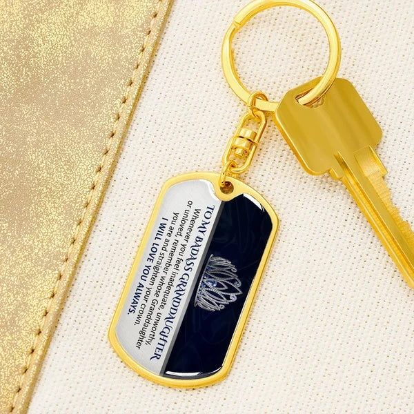 💖Keepsake for Granddaughter Keychain