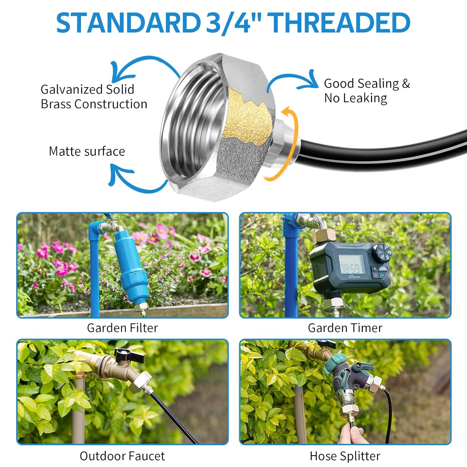 🌿 Outdoor Mist Cooling System – 360° Backyard & Garden Spray Zone Maker