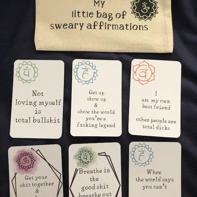 🎅Funny Affirmation Card Gift With Storage Pouch🎁