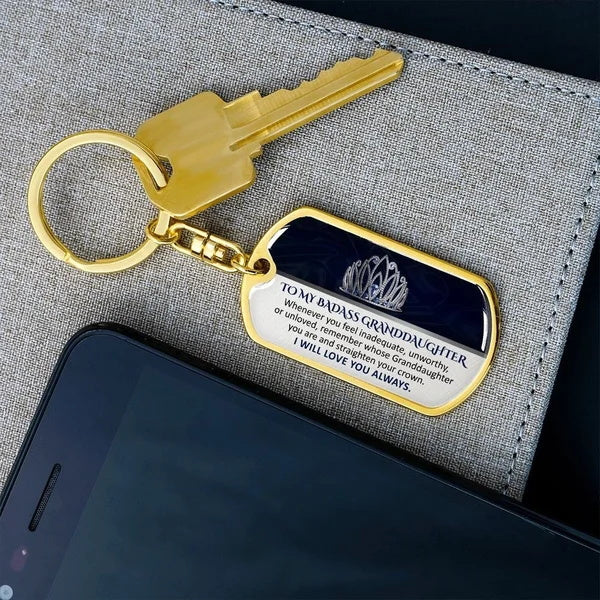 💖Keepsake for Granddaughter Keychain
