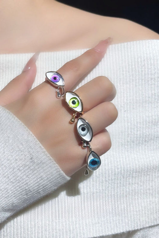 Teardrop Eye Unique Delicate Ring