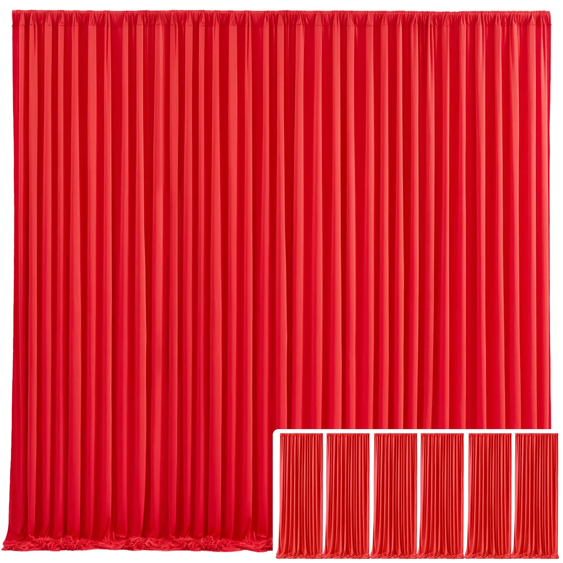 ✨ Elegant Backdrop Curtains – Soft Polyester Drapes for Wedding, Party & Home Decoration (Easy Setup & Reusable)