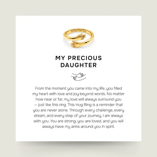 My Precious Daughter - Gold Hug Ring