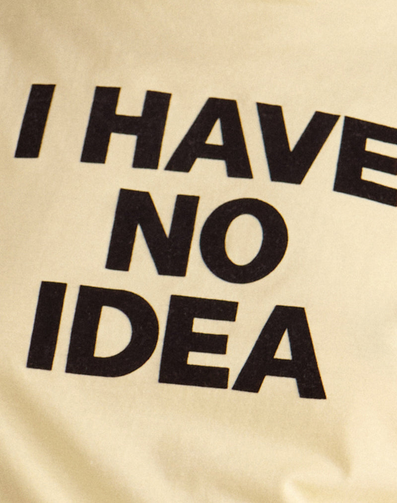Clio Baggy Tee in Lemon with I Have No Idea Graphic