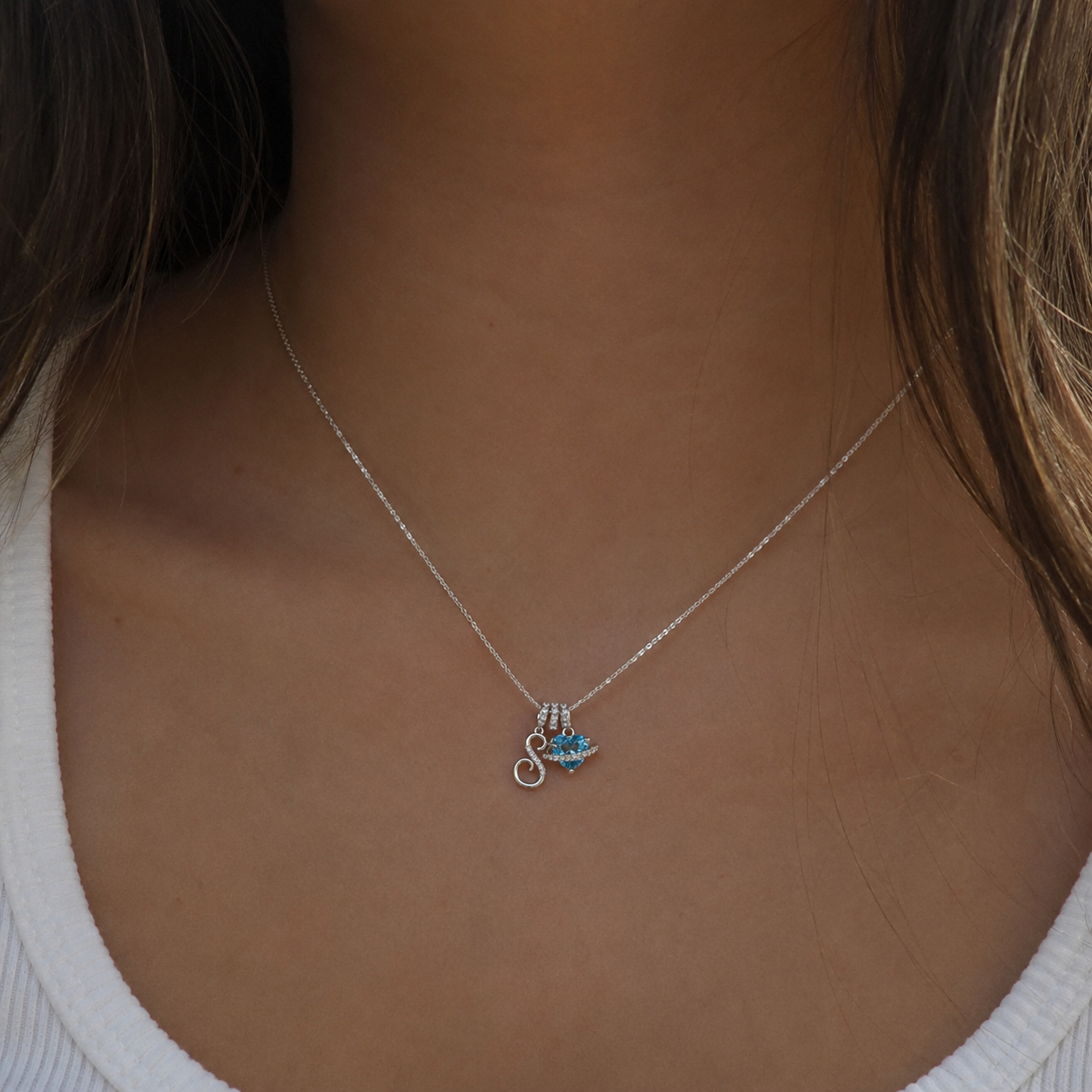 Gracie Initial Heart Necklace