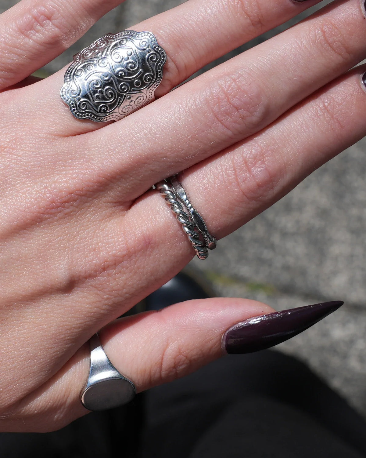Grace - Ring - Stainless Steel - Adjustable