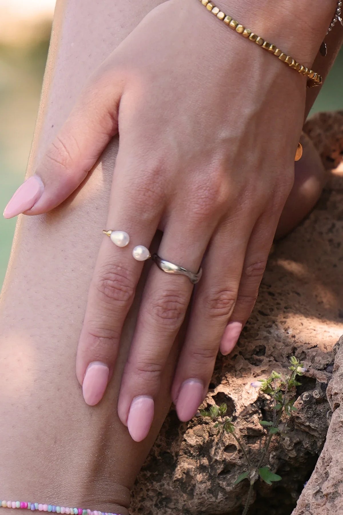 Waves - Ring - Stainless Steel - Adjustable