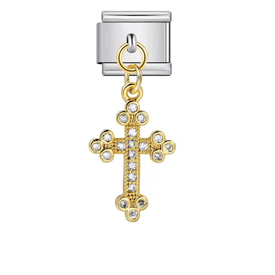 Dangling Cross Charm