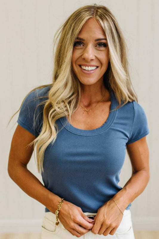 Dani Scoop Neck Baby Tee