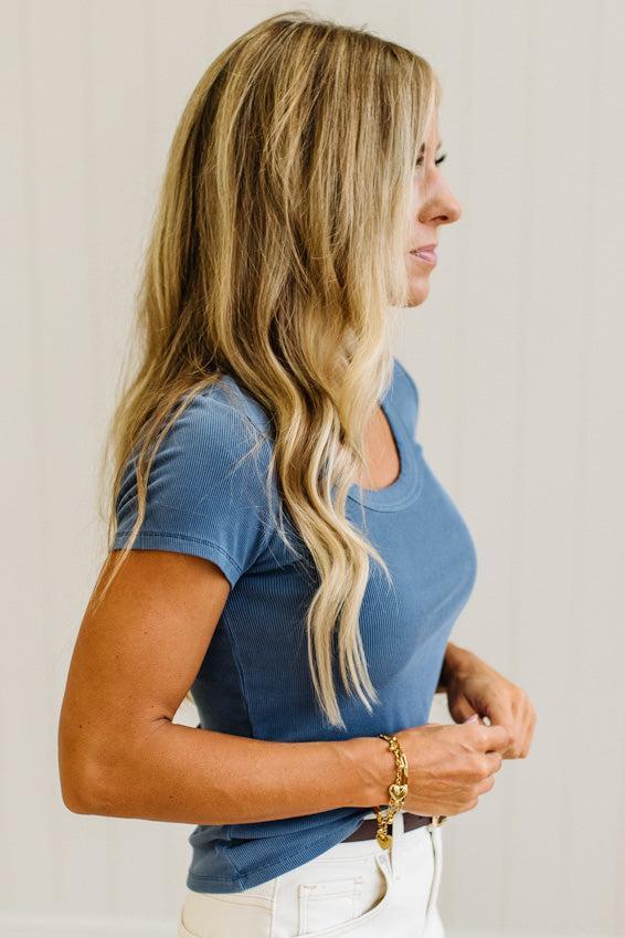 Dani Scoop Neck Baby Tee