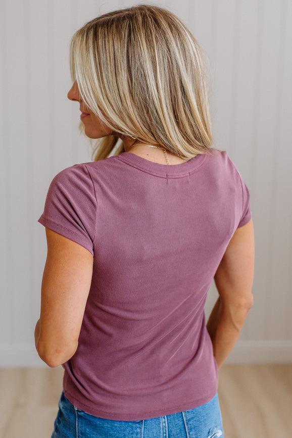 Dani Scoop Neck Baby Tee