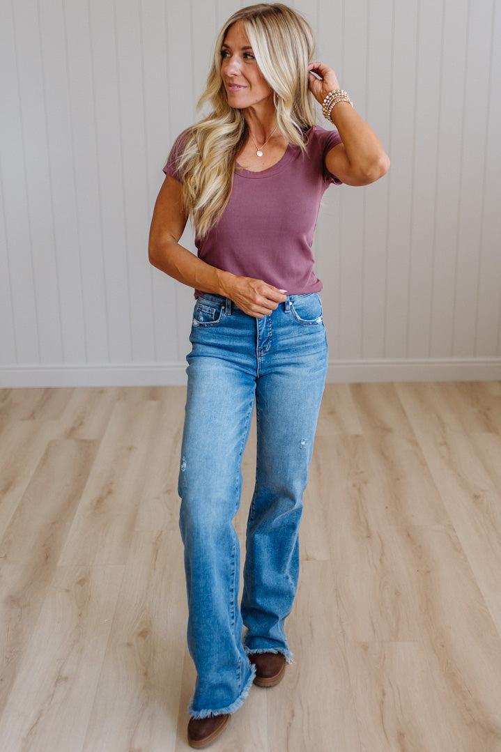 Dani Scoop Neck Baby Tee