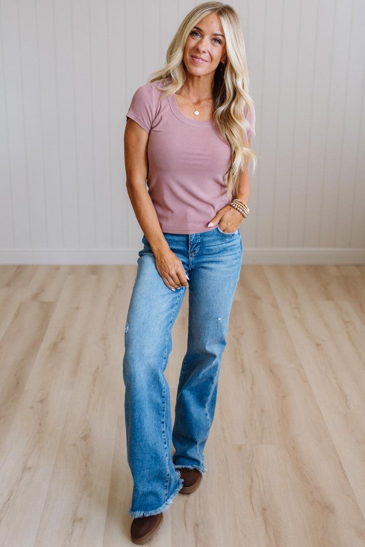 Dani Scoop Neck Baby Tee