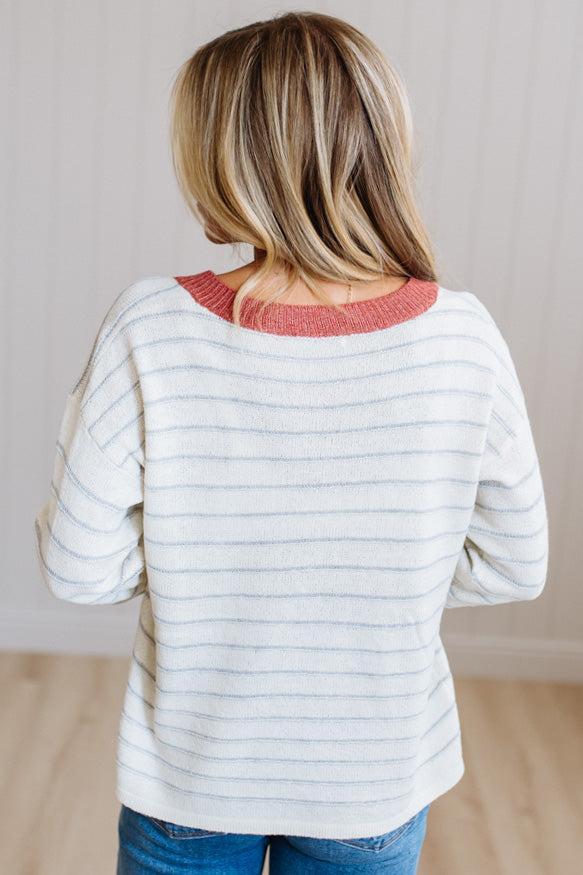 Darcy Striped Contrast Sweater