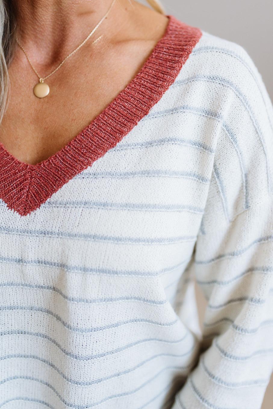 Darcy Striped Contrast Sweater