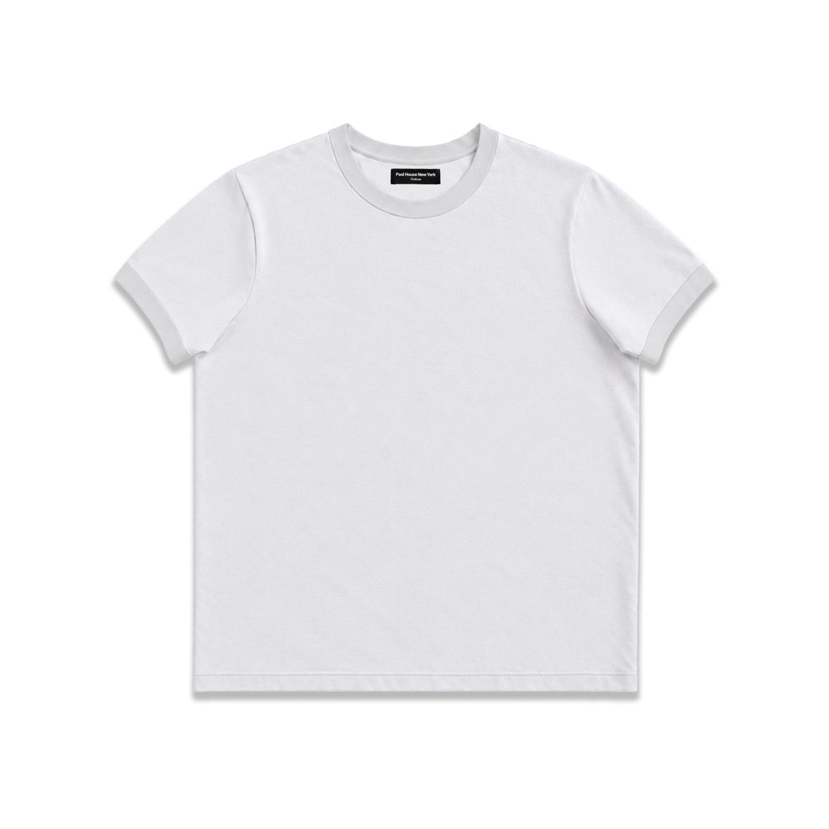 Diego Muscle Tee | Heavyweight | 13.5oz | Ringer - Tonal Bone Grey