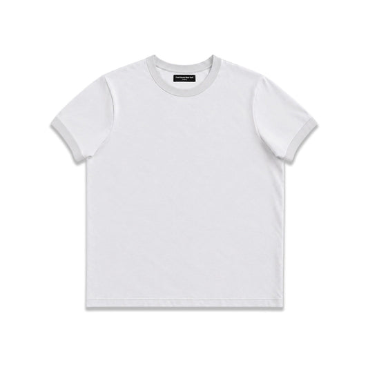 Diego Muscle Tee | Heavyweight | 13.5oz | Ringer - Tonal Bone Grey
