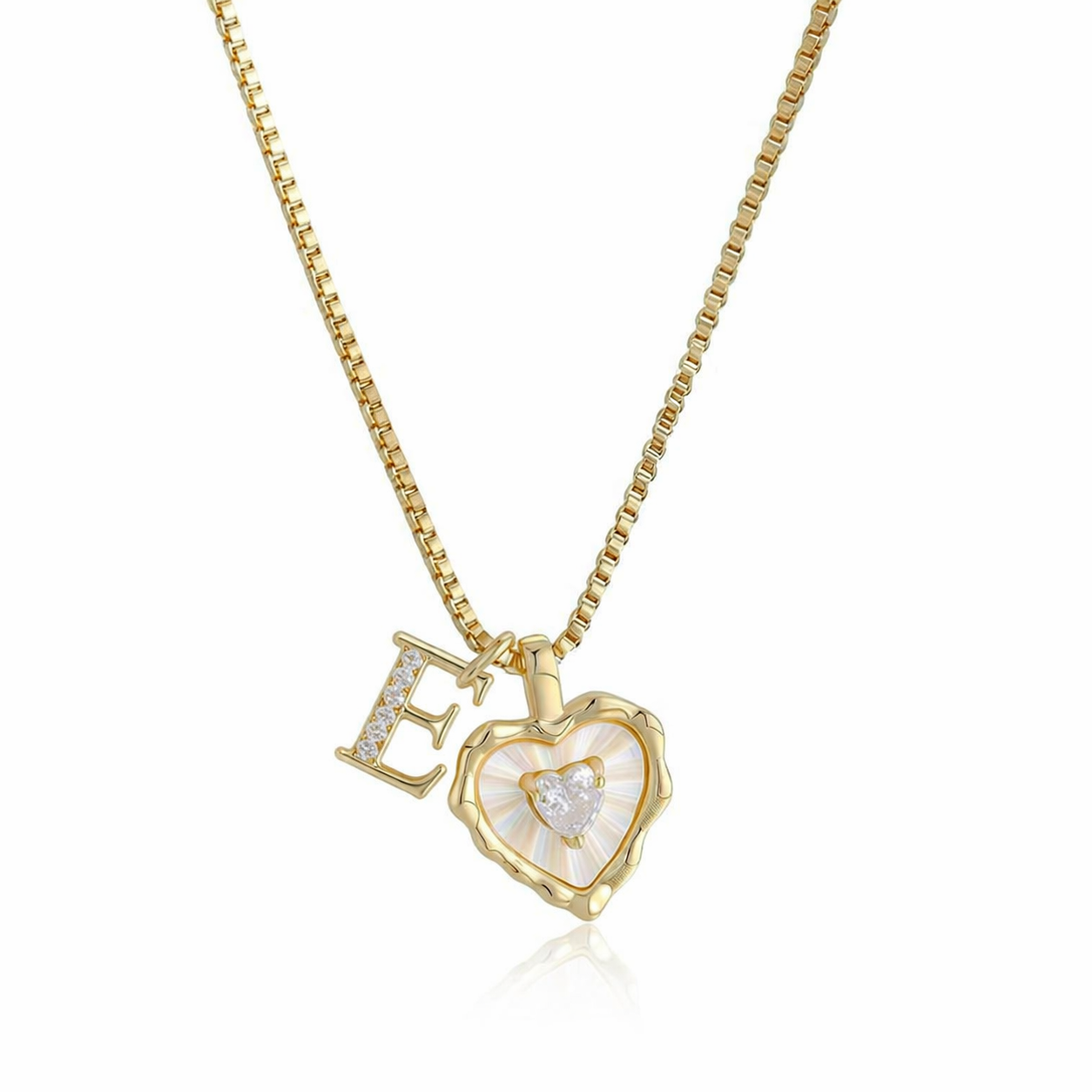 Personalized Initial Heart Necklace For Her