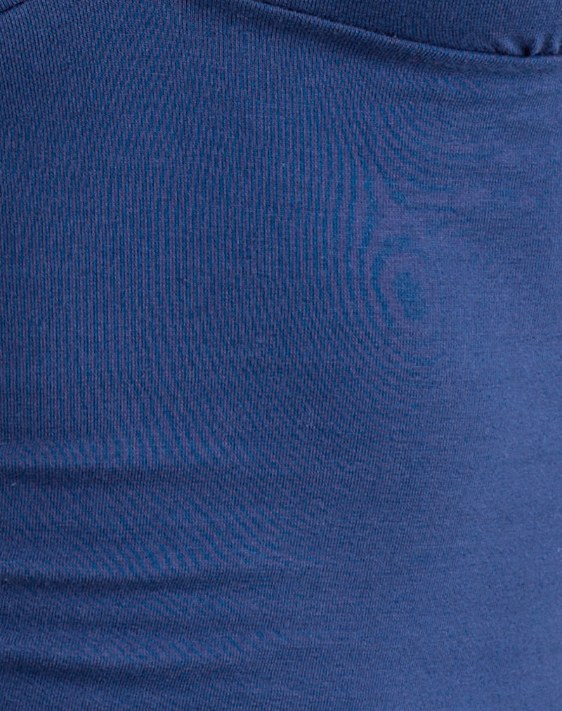 Emberly Plunge Top in Dazzling Blue
