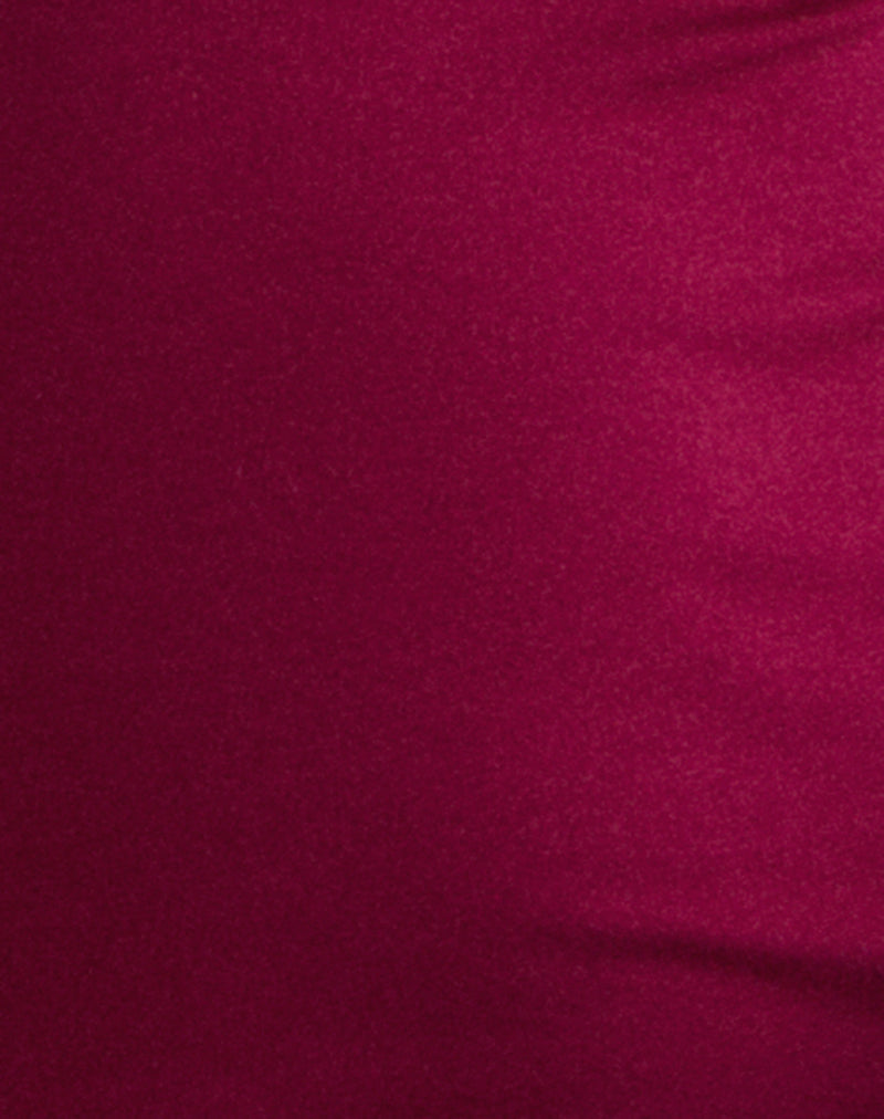 Emesy Long Sleeve Top in Burgundy