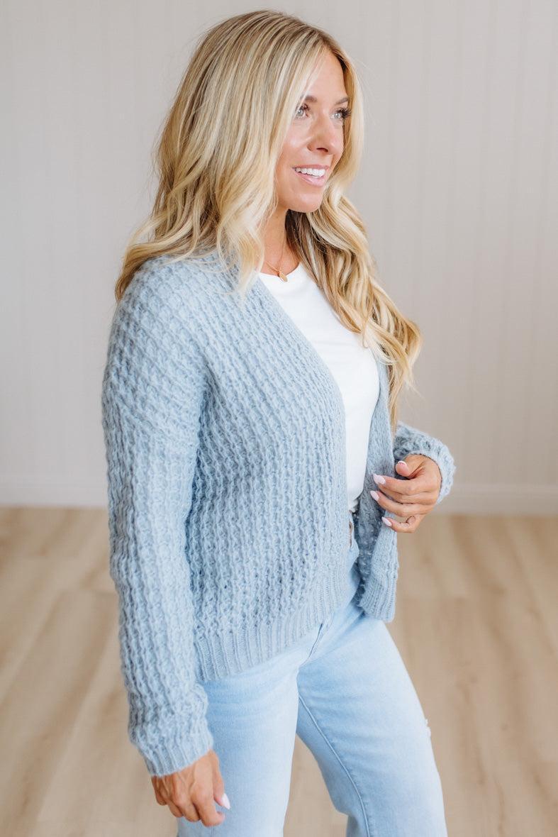 Eliza Waffle Cardigan