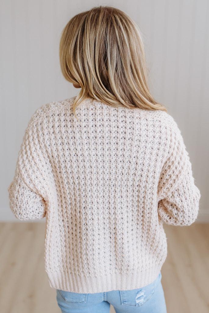 Eliza Waffle Cardigan