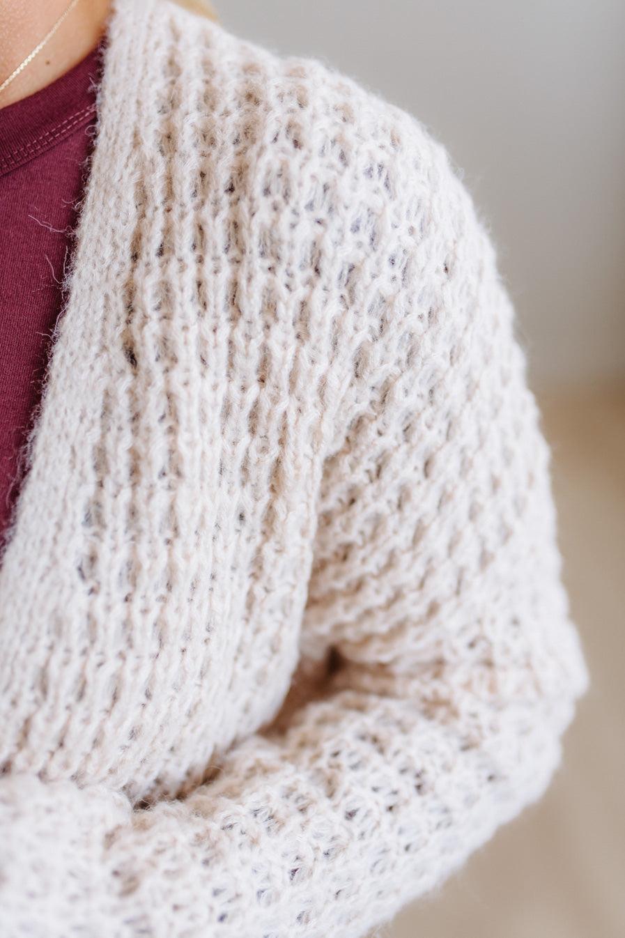 Eliza Waffle Cardigan