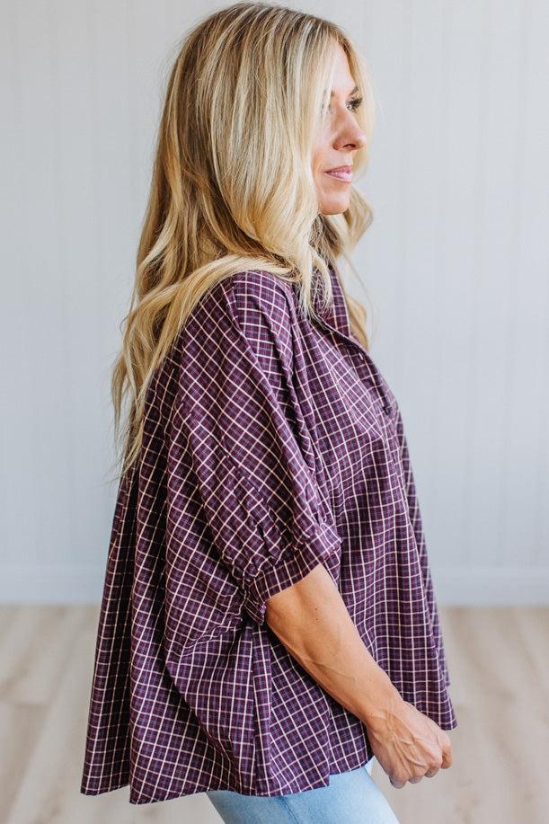Ember Oversized Mid Sleeve Top