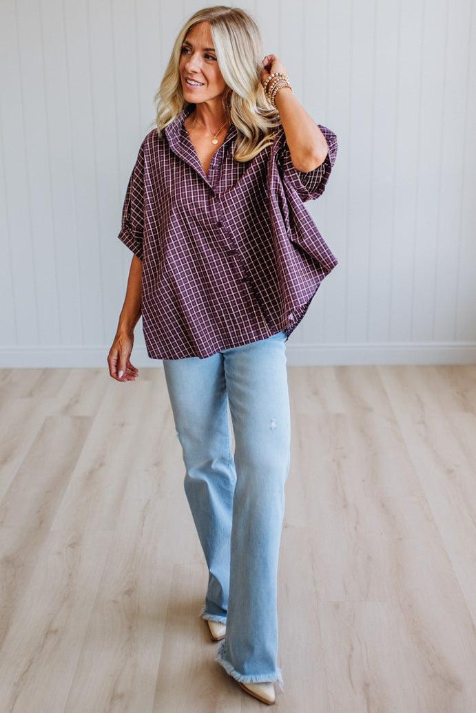 Ember Oversized Mid Sleeve Top