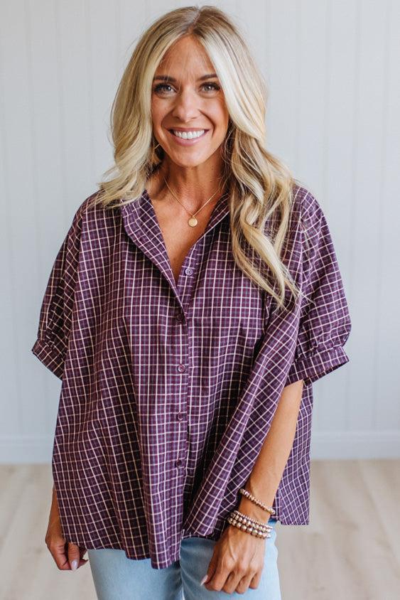 Ember Oversized Mid Sleeve Top