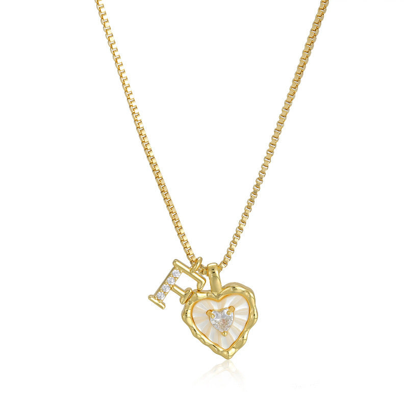 Personalized Initial Heart Necklace For Her