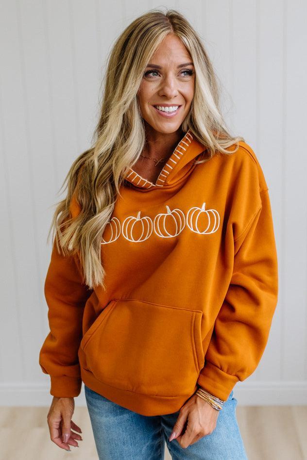 Fleece Lined Pumpkin Hoodie