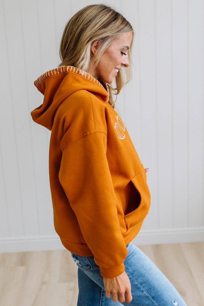 Fleece Lined Pumpkin Hoodie