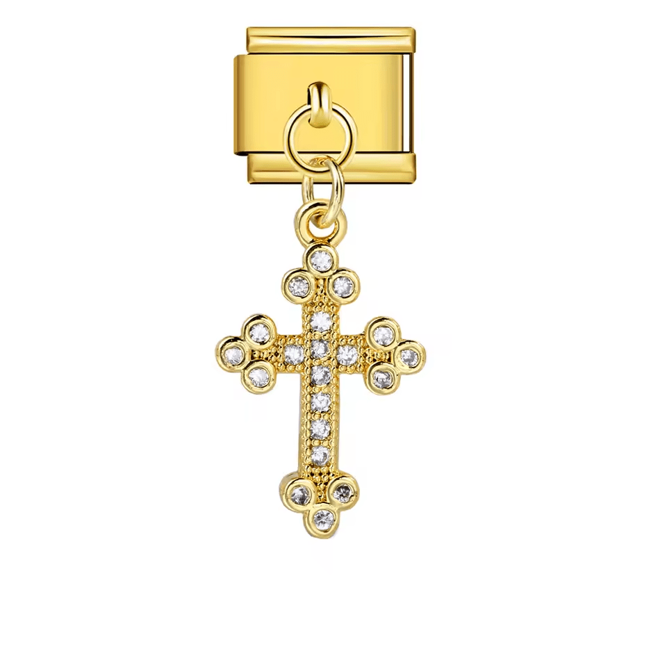 Dangling Cross Charm