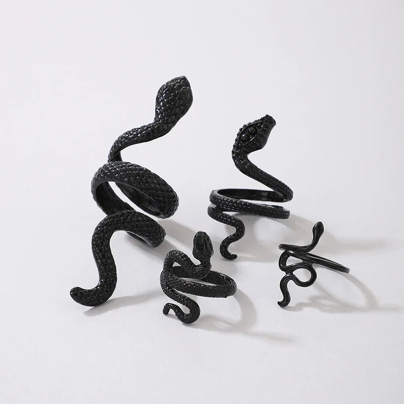 Vintage Long Gothic Snake Ring