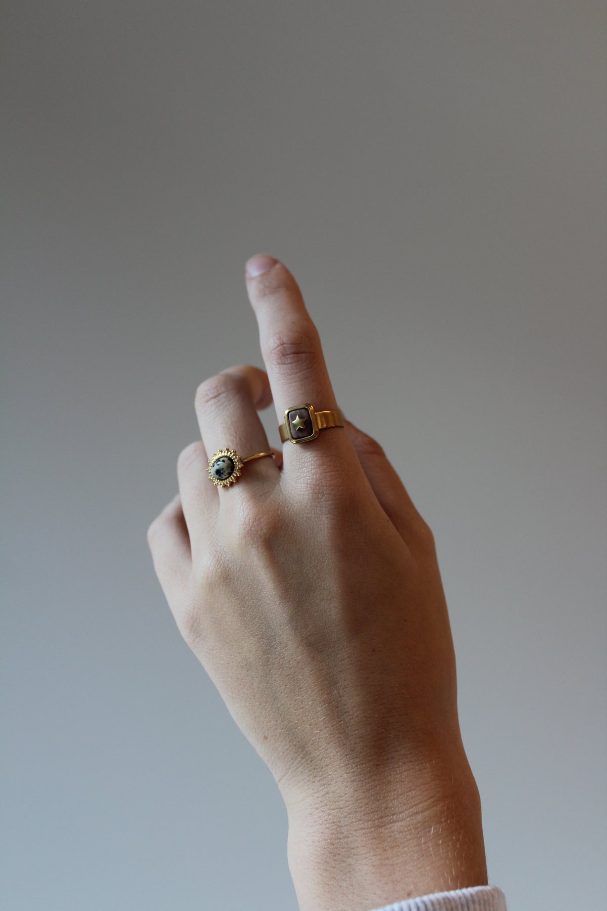 Jolie - Ring - Natural Stone - Stainless Steel