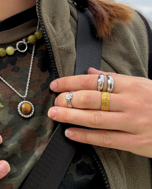Aztec - Ring - Stainless Steel - Adjustable