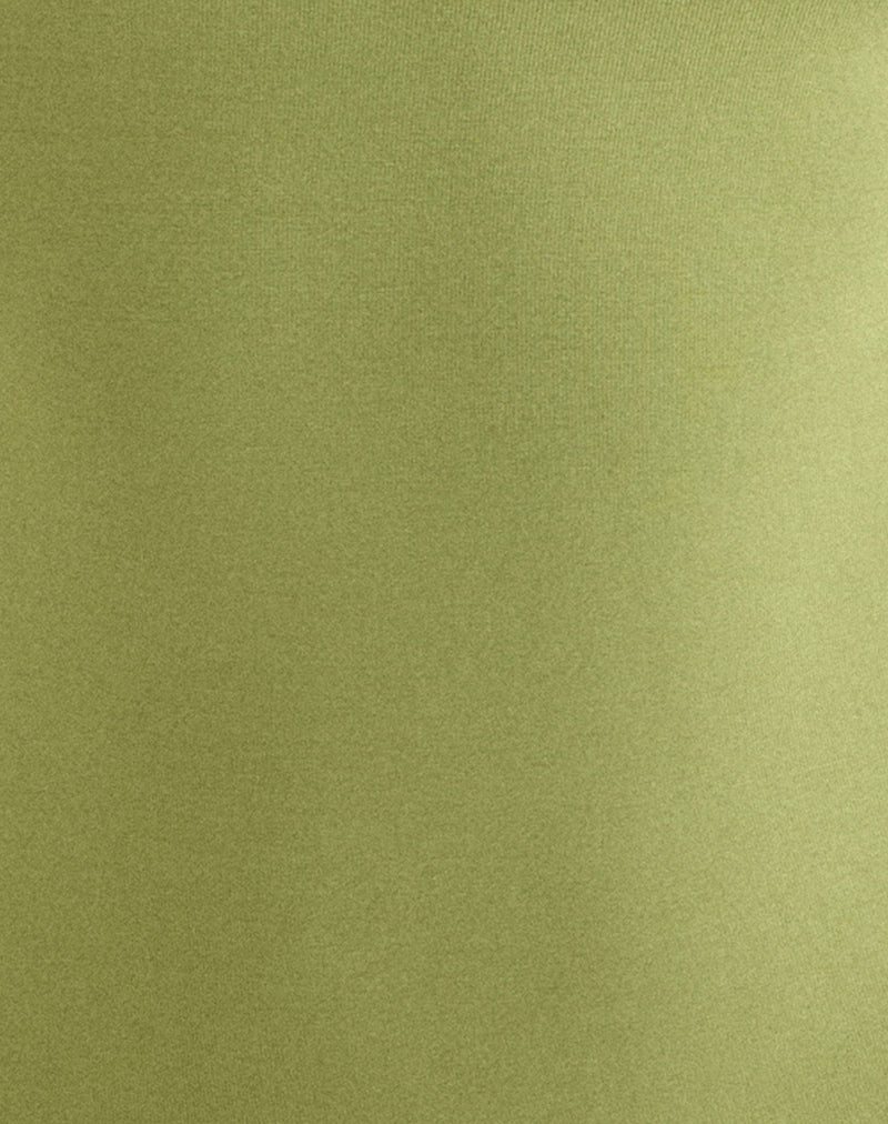 Ione Quarter Sleeve Top in Apple Green
