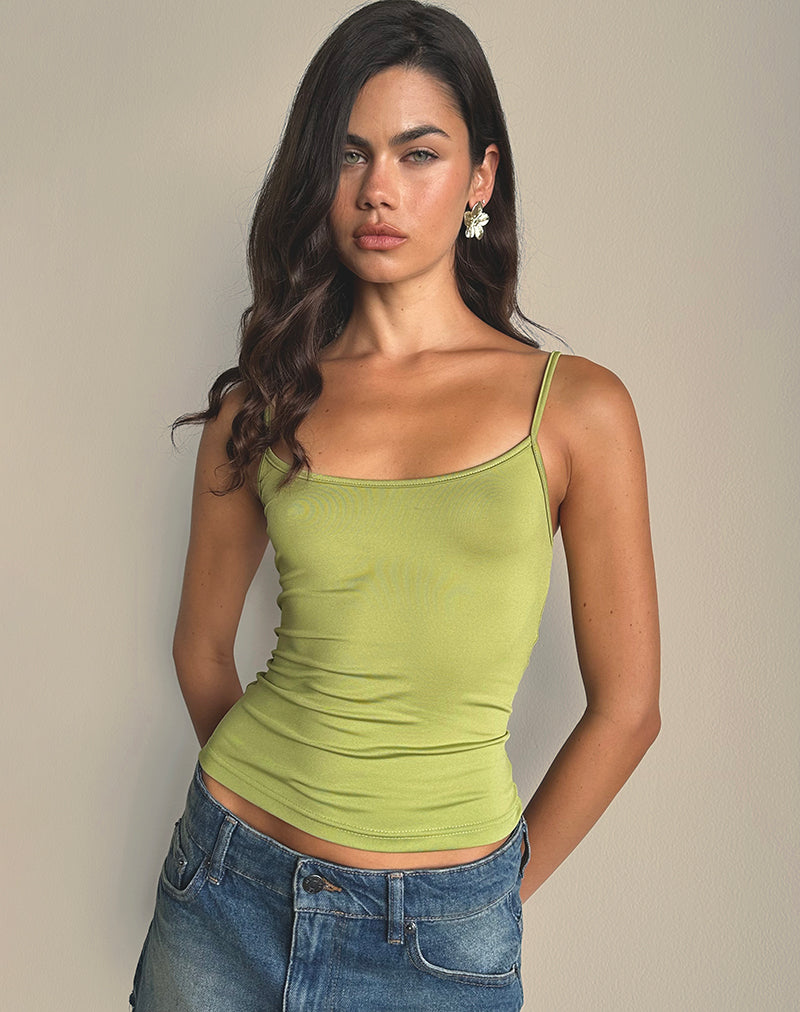 Jasila Vest Top in Green