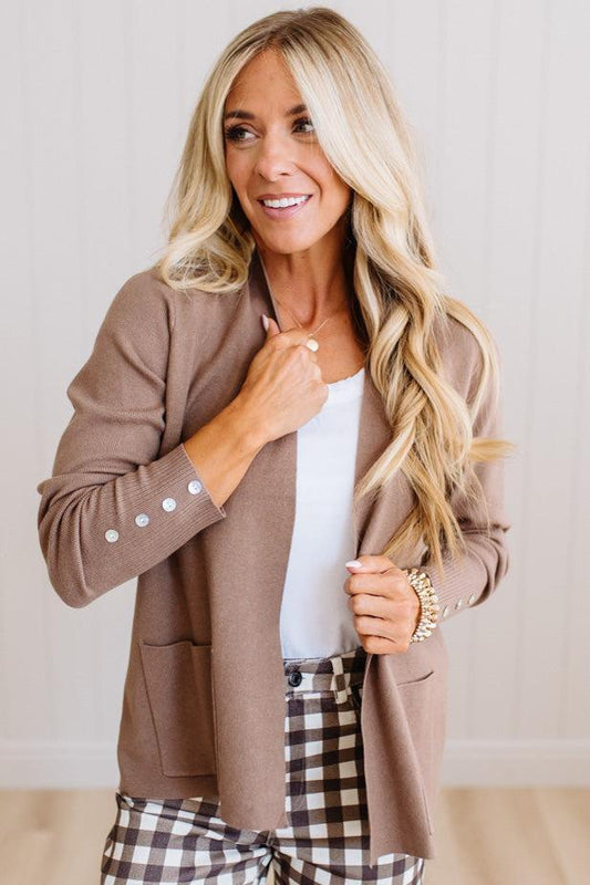 Jayne Button Cuff Cardigan