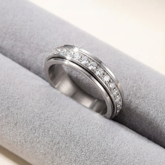 Crystal Spinner Ring